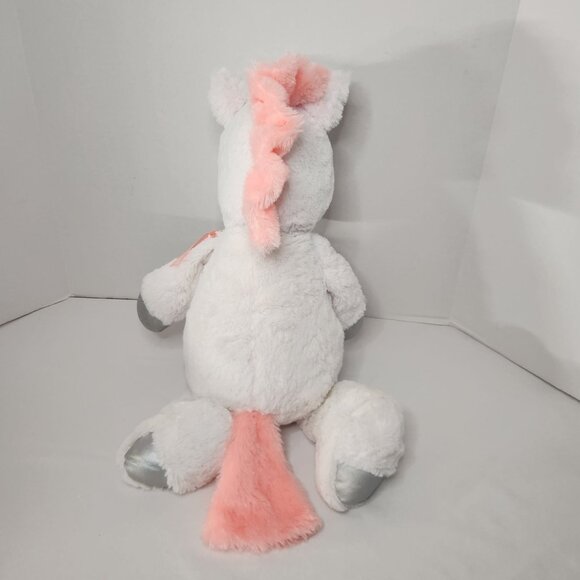 Metallic Plush White and Pink Unicorn by Spark Create Imagine - Picture 7 of 9